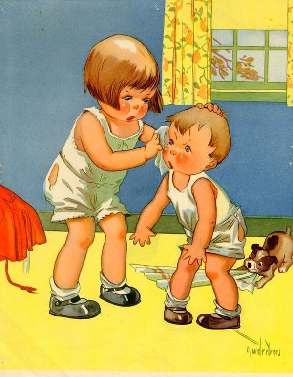 15-illustrations vintages enfants