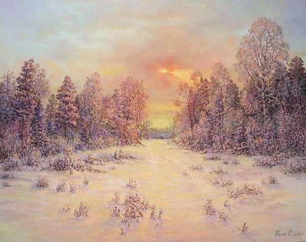 HIVER en peinture serie C   (S.P)