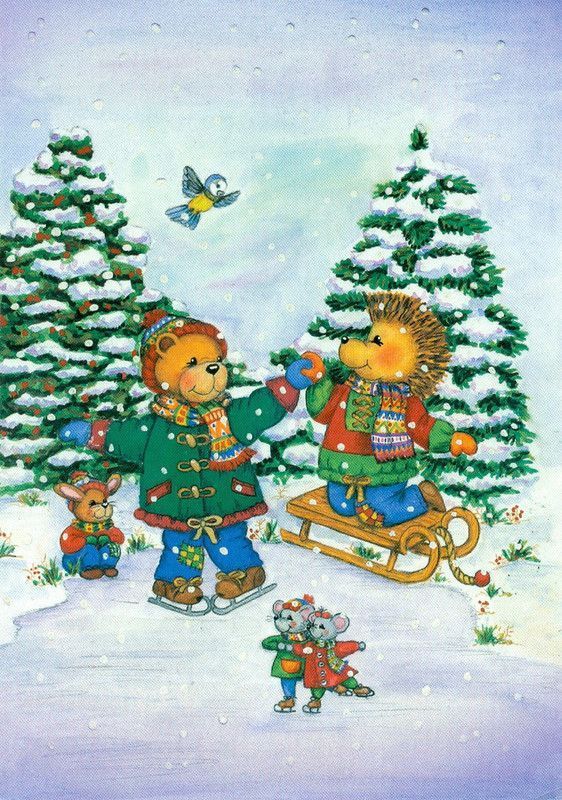 33-Hiver et Noel mignonnes illustrations d'hiver et de Noel