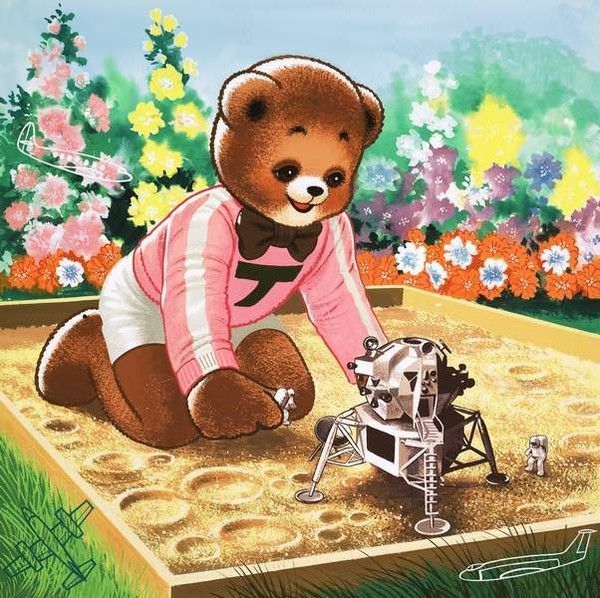 Mignonnes illustrations Teddy bear et Jolly dog