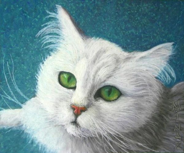 14-chats peints serie B  (M.J )