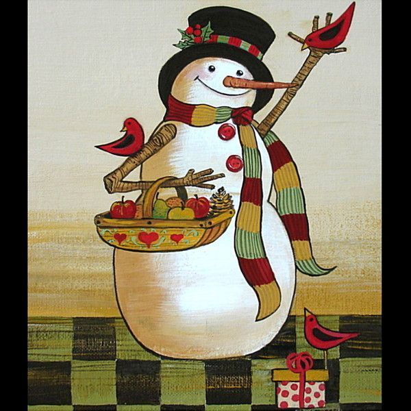 HIVER et NOEL : country & folk art serie B  (W.R)