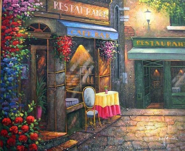 Cottages et villages en peinture