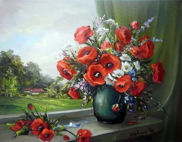 Fleurs fruits jardins en peintures 2 ( A.B)