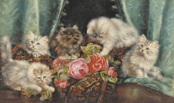 14-chats et chiens dans l'art classique 