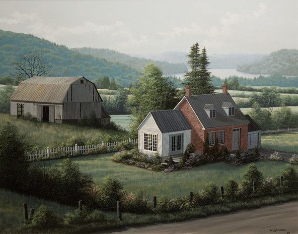 Cottages et villages en peinture B ( B.S)