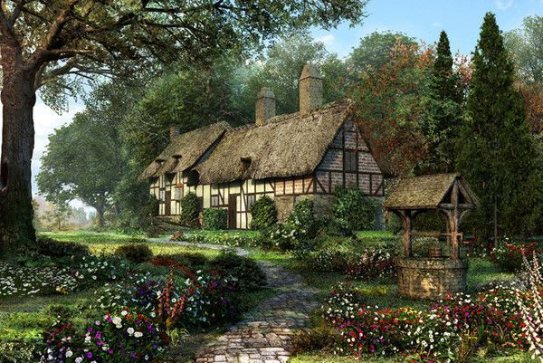 Cottages et villages en peinture  B     (D.D) 