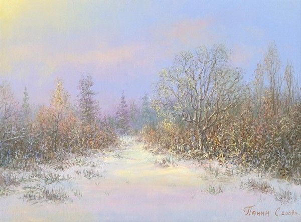 HIVER en peinture serie C   (S.P)