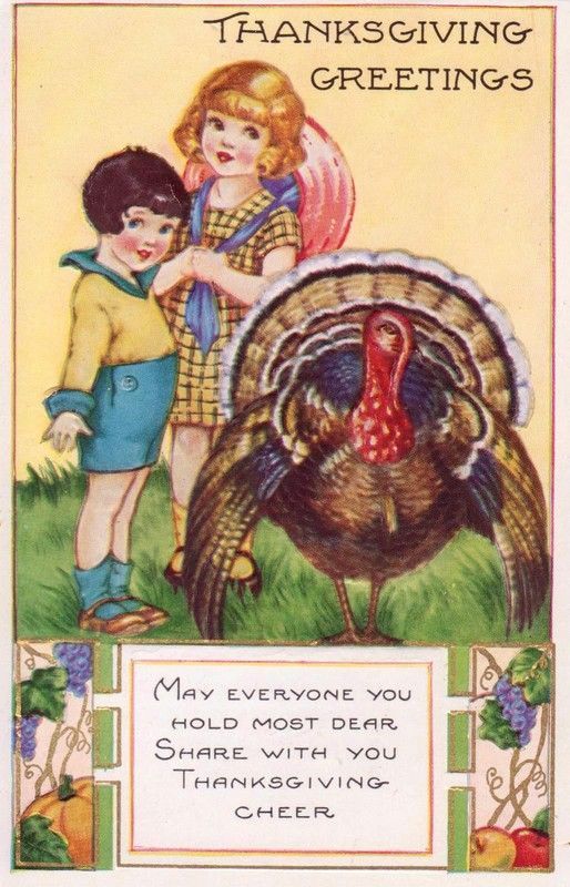 15- Cartes vintage A ( fêtes diverses) :Thanksgiving