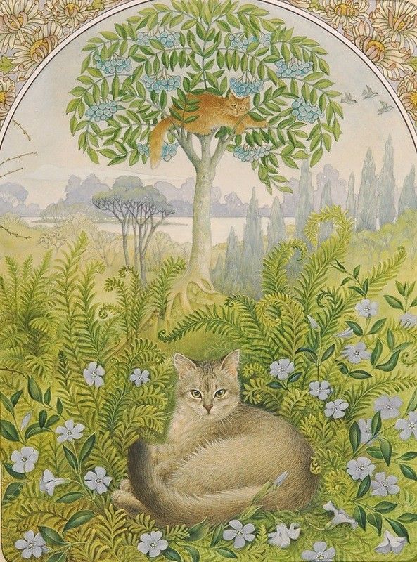 14-chats en peintures serie A  