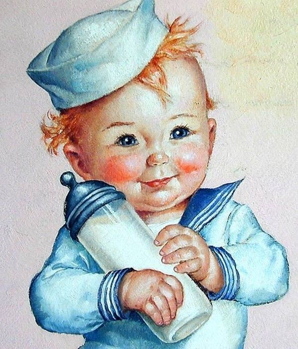 15-Illustrations vintages enfants ( C.B)