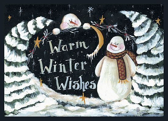 HIVER & NOEL country  & folk art serie B