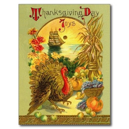 15- Cartes vintage A ( fêtes diverses) :Thanksgiving