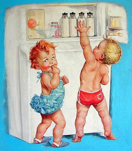 15-Illustrations vintages enfants ( C.B)