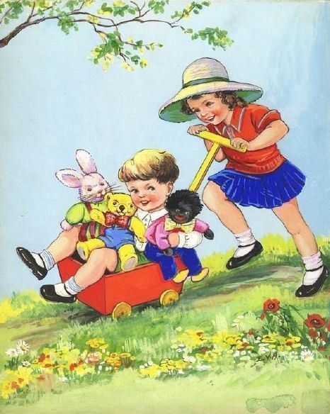 15-Illustrations vintages enfants ( E.A )