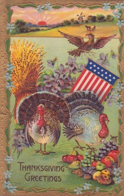 15- Cartes vintage A ( fêtes diverses) :Thanksgiving