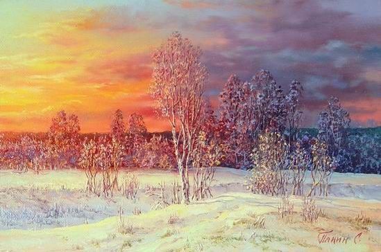 HIVER en peinture serie C   (S.P)