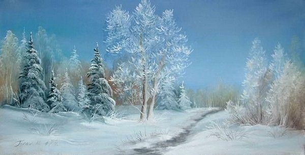 HIVER en peintures serie C (N.H)