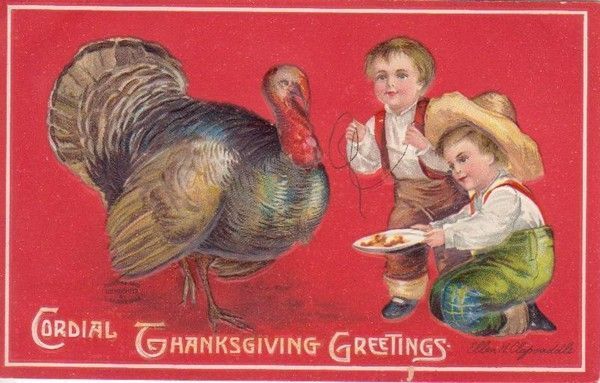 15- Cartes vintage A ( fêtes diverses) :Thanksgiving