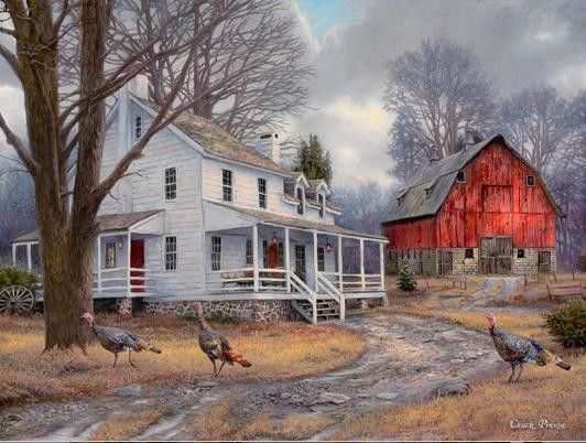 Cottages et villages en peintures de Chuck Pinson