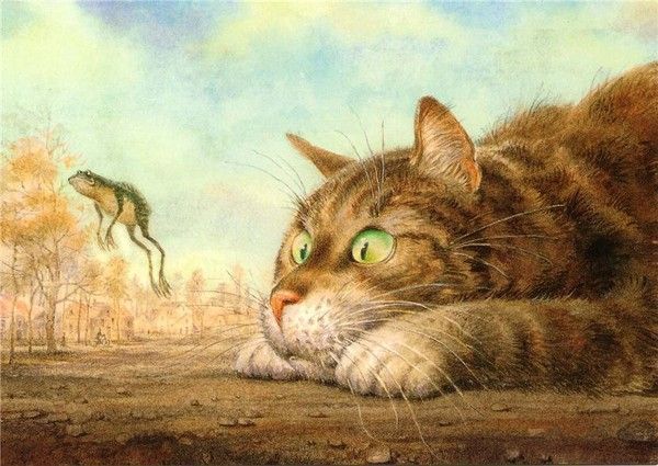 chats en peintures ( serie A )  (  V.R )