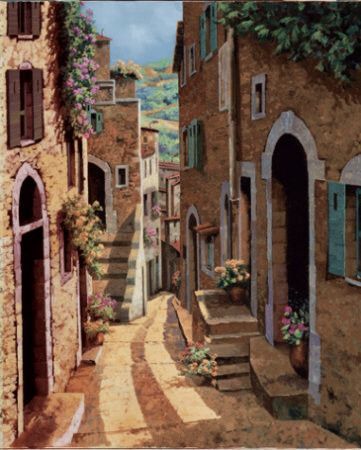 Divers villages et villes en peintures