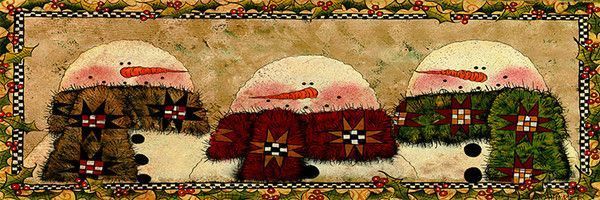 HIVER & NOEL country  & folk art serie  C