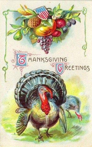 15- Cartes vintage A ( fêtes diverses) :Thanksgiving