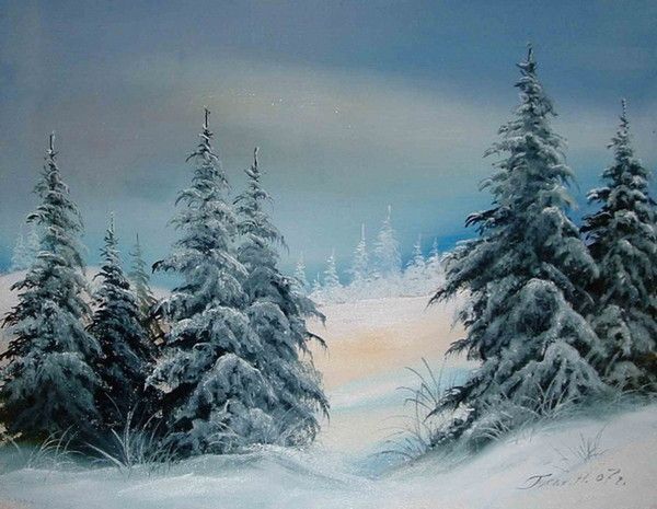 HIVER en peintures serie C (N.H)