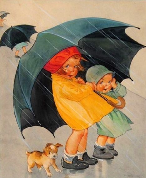 15-illustrations vintages enfants