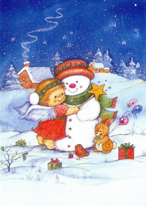 33-Hiver et Noel mignonnes illustrations d'hiver et de Noel