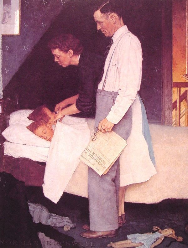 Illustrations vintage de N.Rockwell  