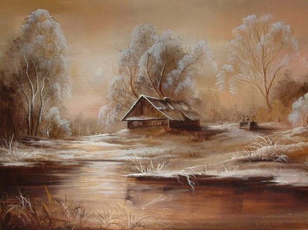 HIVER en peintures serie C (N.H)