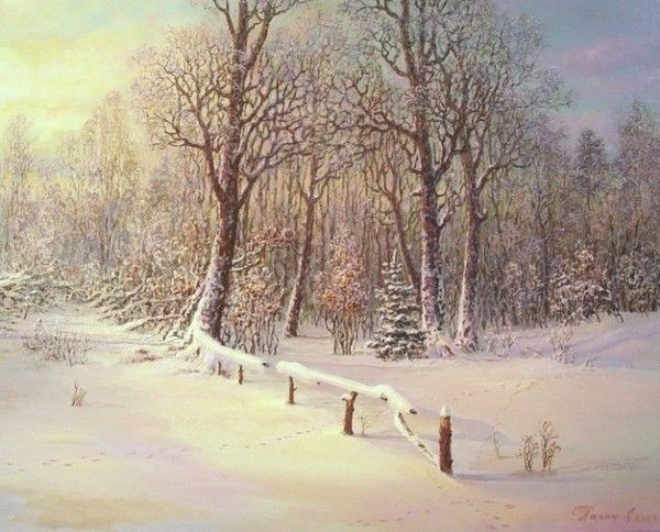 HIVER en peinture serie C   (S.P)