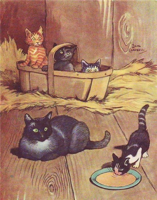 Chats dans l'art classique