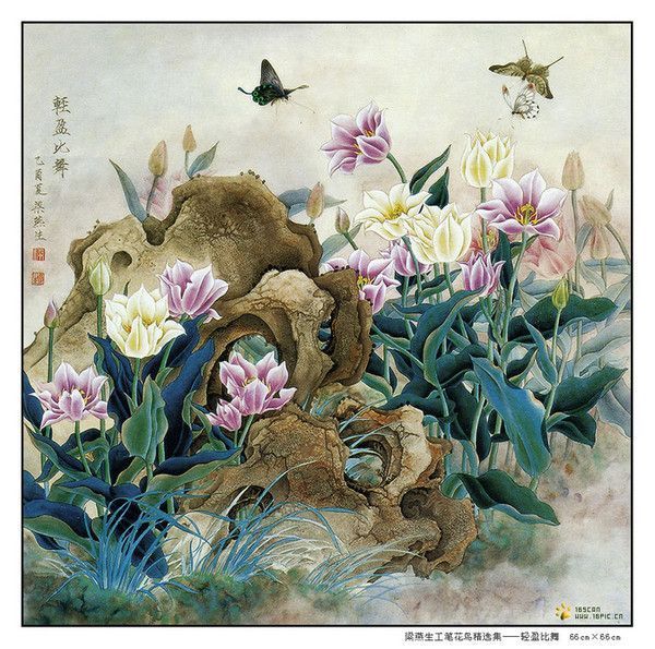 Art  asiatique  faune et flore  