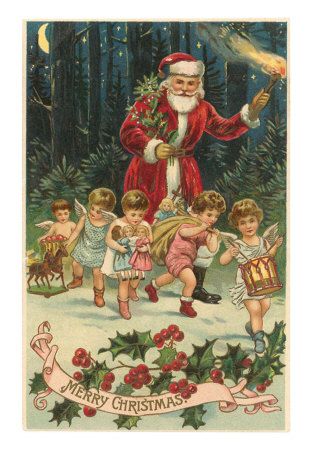 Hiver et Noel : cartes postales anciennes 